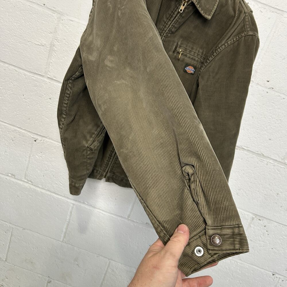 Vintage Dickies Quilt-Lined Corduroy Detroit Jacket “Green” - Picture 7 of 14